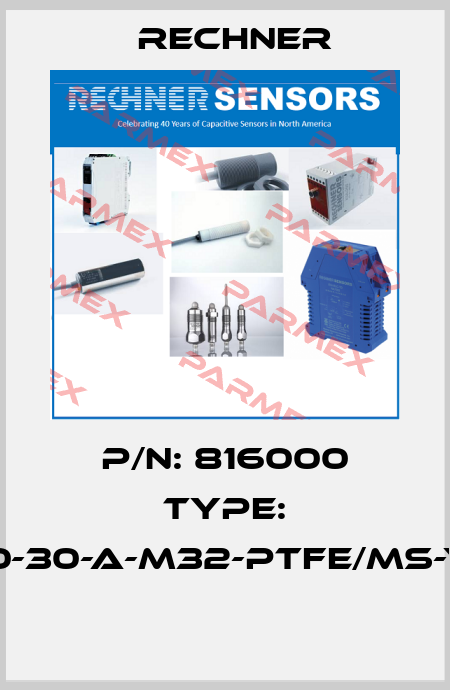 P/N: 816000 Type: KAS-80-30-A-M32-PTFE/MS-Y5-1-HP  Rechner