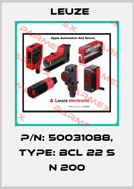 p/n: 50031088, Type: BCL 22 S N 200 Leuze