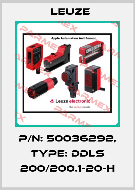 p/n: 50036292, Type: DDLS 200/200.1-20-H Leuze