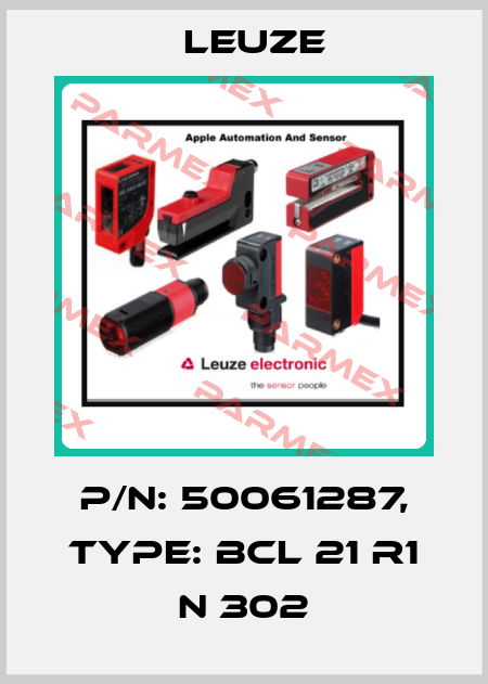 p/n: 50061287, Type: BCL 21 R1 N 302 Leuze
