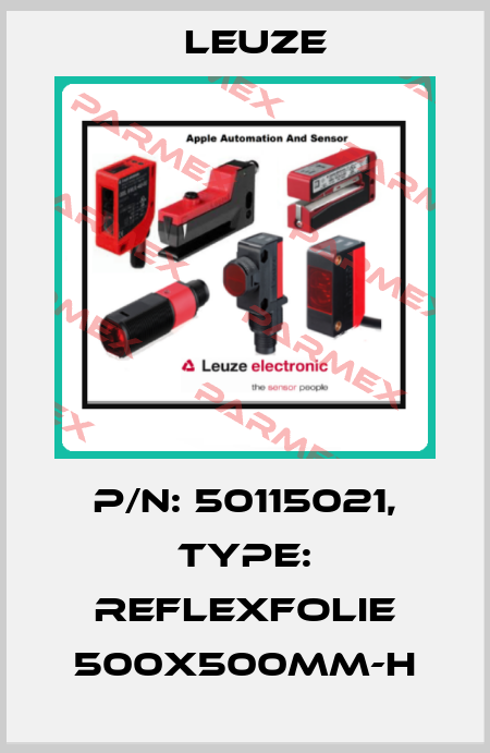 p/n: 50115021, Type: Reflexfolie 500x500mm-H Leuze