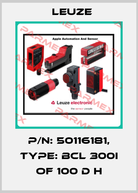 p/n: 50116181, Type: BCL 300i OF 100 D H Leuze