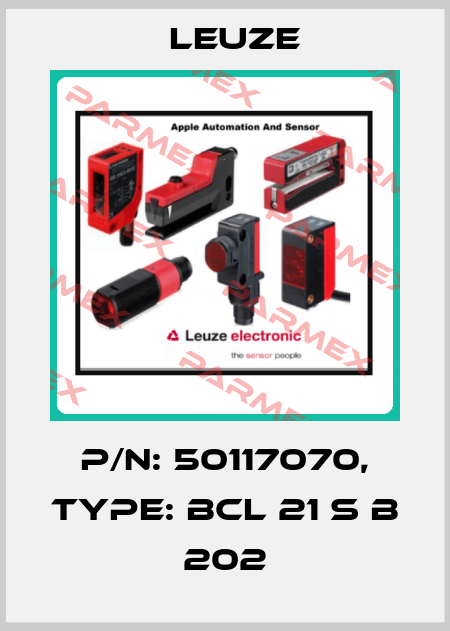 p/n: 50117070, Type: BCL 21 S B 202 Leuze