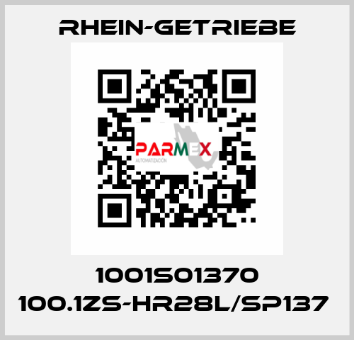 1001S01370 100.1ZS-HR28L/SP137  Rhein-Getriebe