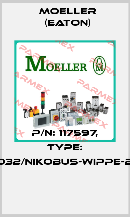 P/N: 117597, Type: 104-00032/NIKOBUS-WIPPE-2X1/2-IR  Moeller (Eaton)