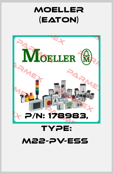 P/N: 178983, Type: M22-PV-ESS  Moeller (Eaton)