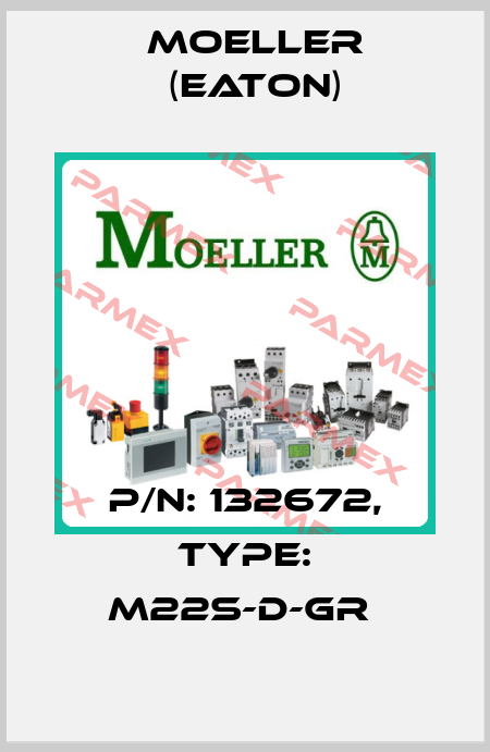 P/N: 132672, Type: M22S-D-GR  Moeller (Eaton)