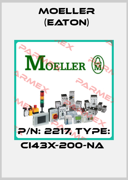 P/N: 2217, Type: CI43X-200-NA  Moeller (Eaton)