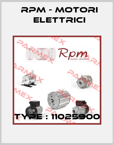 Type : 11025900 RPM - Motori elettrici