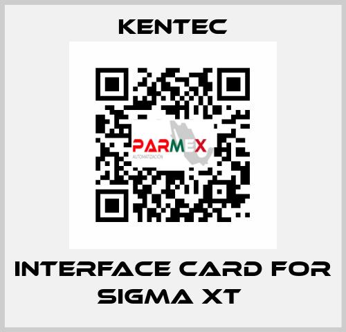 Interface Card For Sigma XT  Kentec