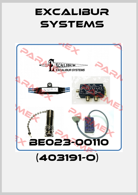 BE023-00110 (403191-O)  Excalibur Systems