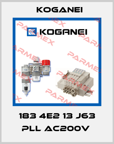 183 4E2 13 J63 PLL AC200V  Koganei