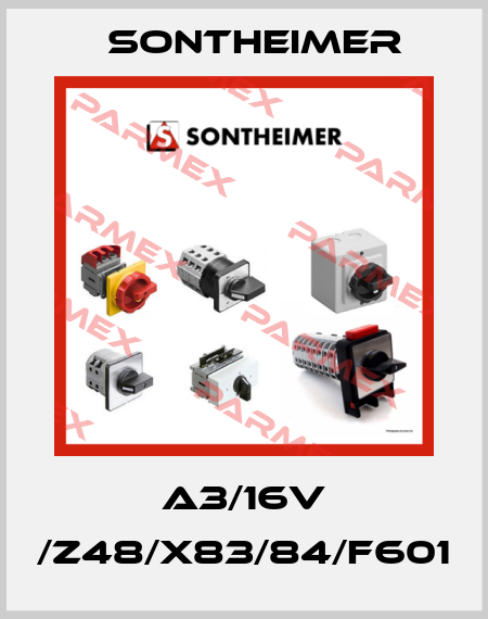 A3/16V /Z48/X83/84/F601 Sontheimer
