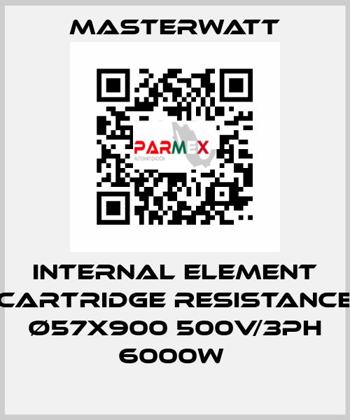 Internal element (cartridge Resistance) Ø57x900 500V/3Ph 6000W  Masterwatt