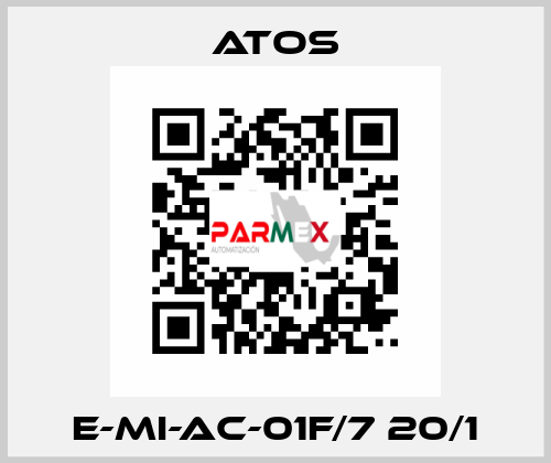 E-MI-AC-01F/7 20/1 Atos