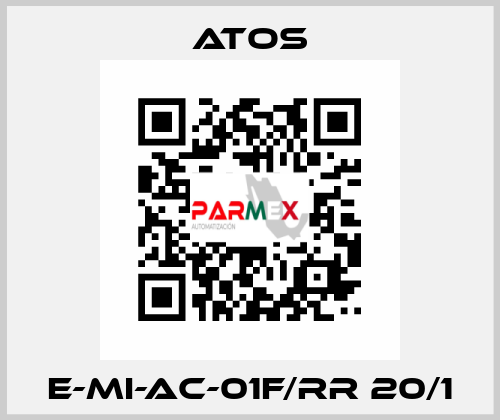 E-MI-AC-01F/RR 20/1 Atos