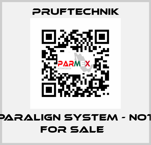 PARALIGN system - not for sale   Pruftechnik