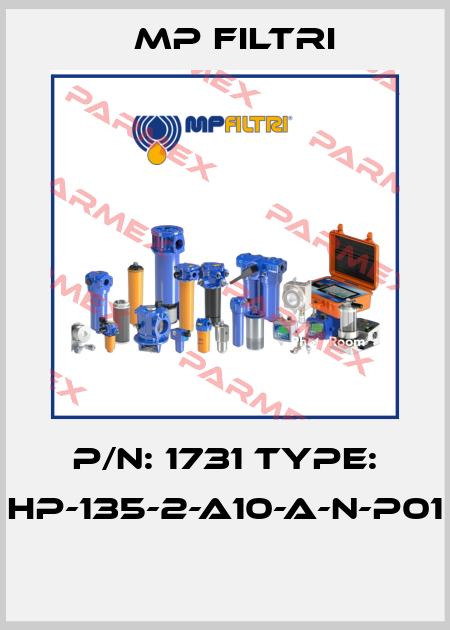 P/N: 1731 Type: HP-135-2-A10-A-N-P01  MP Filtri