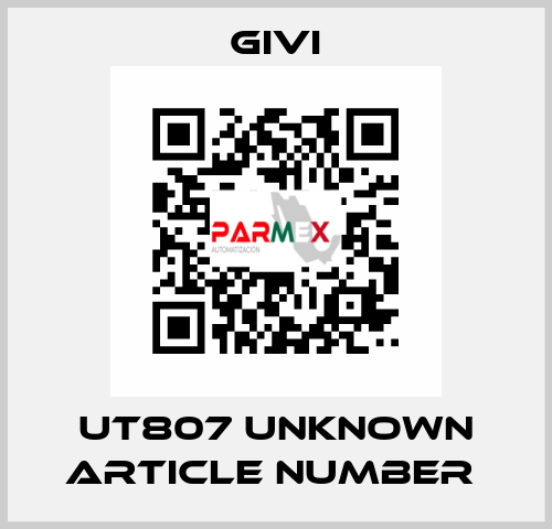 UT807 unknown article number  Givi