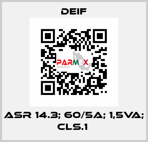 ASR 14.3; 60/5A; 1,5VA; CLS.1  Deif