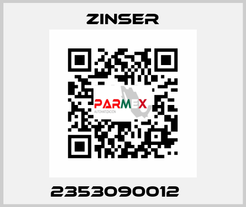 2353090012    Zinser