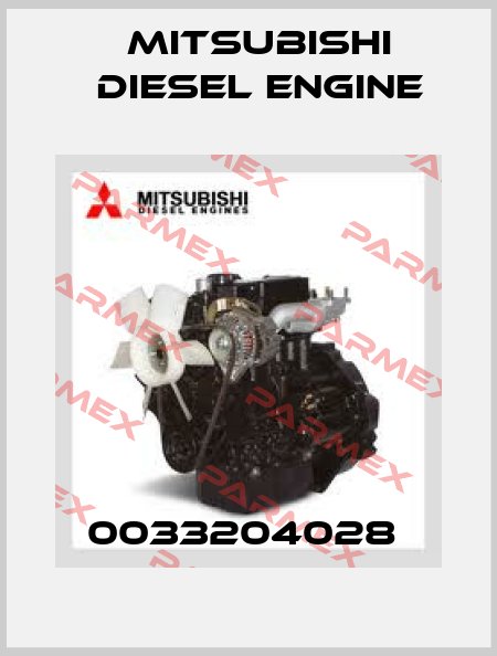 0033204028  Mitsubishi Diesel Engine