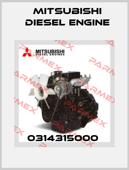 0314315000  Mitsubishi Diesel Engine