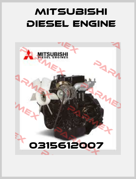 0315612007  Mitsubishi Diesel Engine