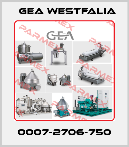 0007-2706-750 Gea Westfalia