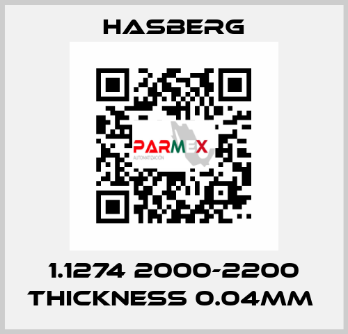 1.1274 2000-2200 thickness 0.04mm  Hasberg