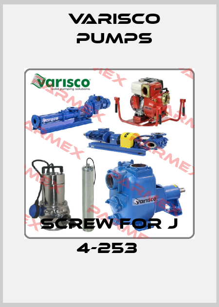 SCREW for J 4-253  Varisco pumps