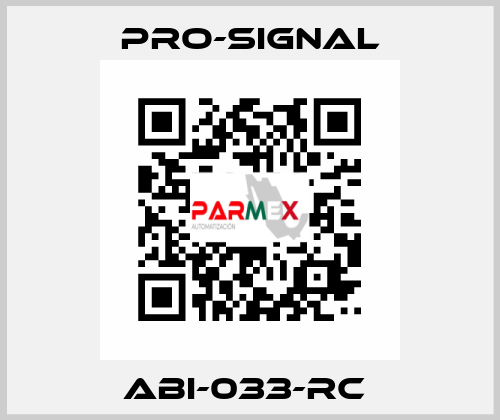 ABI-033-RC  pro-signal