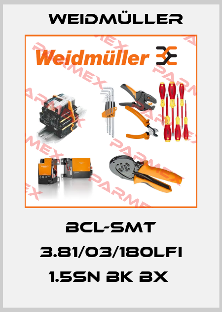 BCL-SMT 3.81/03/180LFI 1.5SN BK BX  Weidmüller