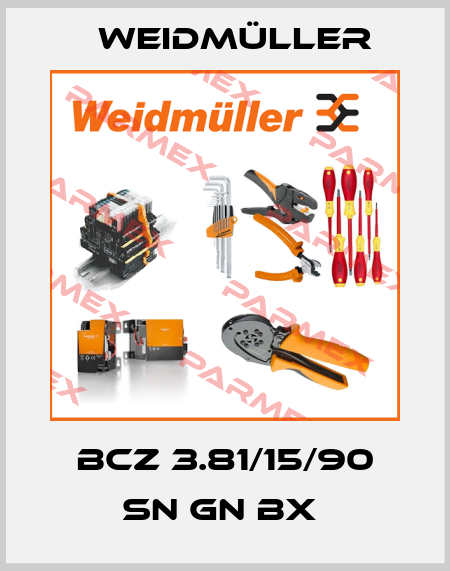 BCZ 3.81/15/90 SN GN BX  Weidmüller