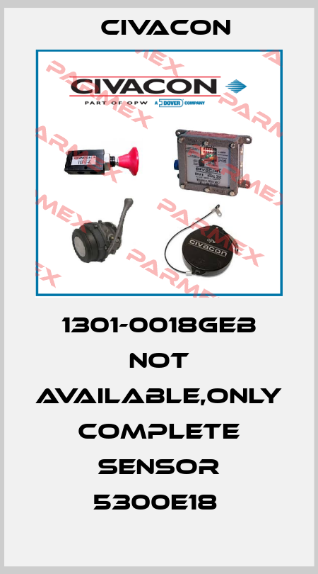 1301-0018GEB not available,only complete sensor 5300E18  Civacon