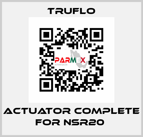 Actuator Complete For NSR20  TRUFLO