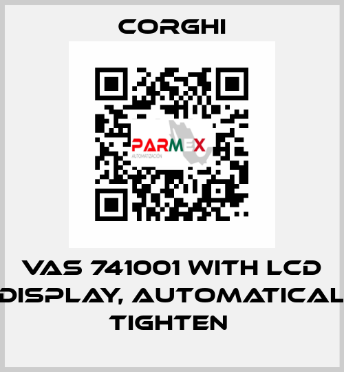 VAS 741001 with LCD display, automatical tighten  Corghi