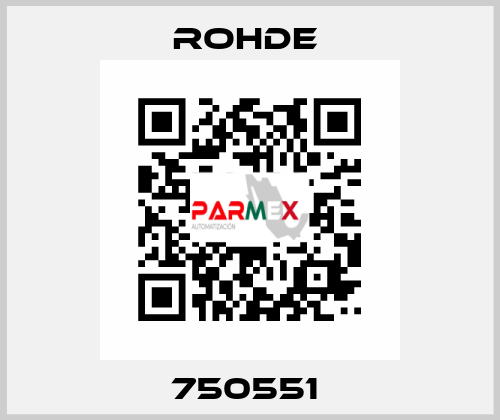 750551  Rohde 