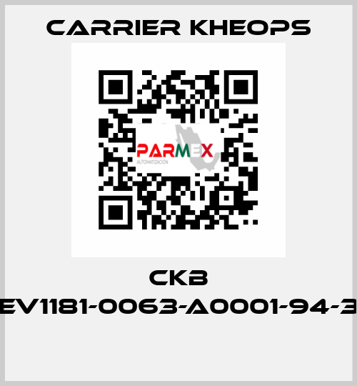 CKB CEV1181-0063-A0001-94-38  Carrier Kheops