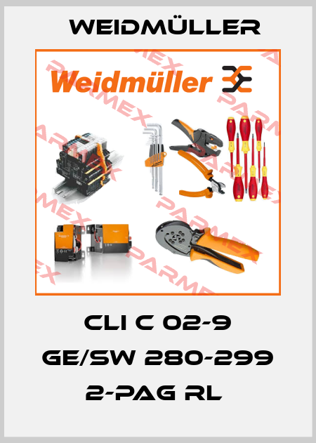 CLI C 02-9 GE/SW 280-299 2-PAG RL  Weidmüller