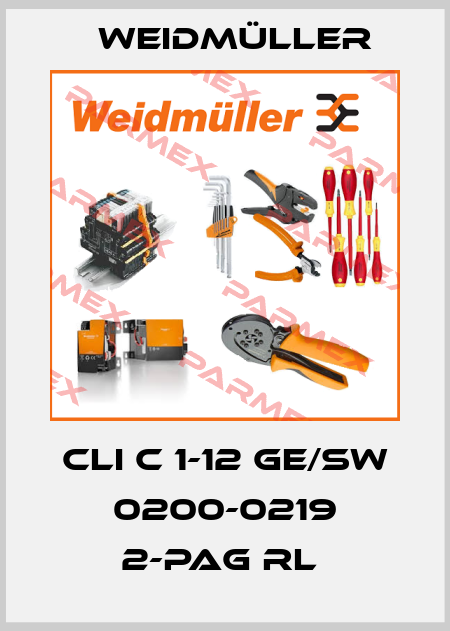 CLI C 1-12 GE/SW 0200-0219 2-PAG RL  Weidmüller