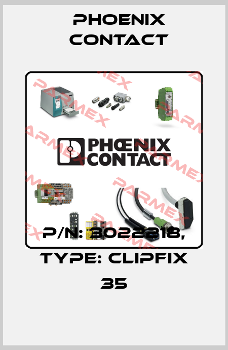 p/n: 3022218, Type: CLIPFIX 35 Phoenix Contact