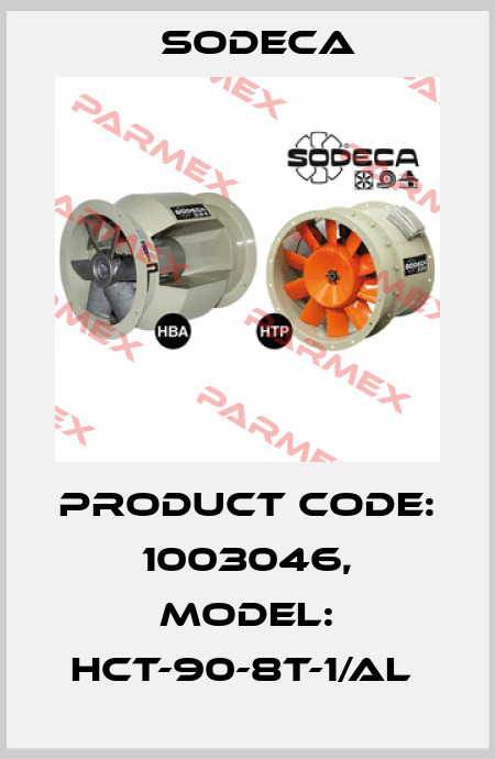 Product Code: 1003046, Model: HCT-90-8T-1/AL  Sodeca