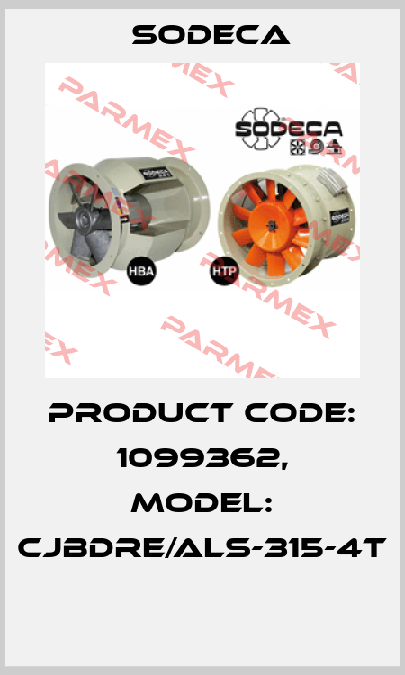 Product Code: 1099362, Model: CJBDRE/ALS-315-4T  Sodeca