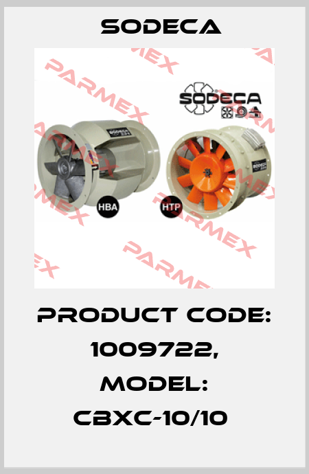 Product Code: 1009722, Model: CBXC-10/10  Sodeca