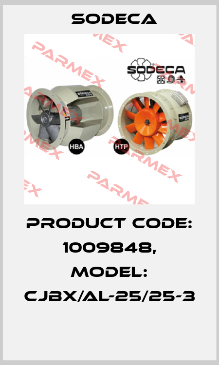 Product Code: 1009848, Model: CJBX/AL-25/25-3  Sodeca