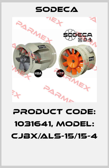 Product Code: 1031641, Model: CJBX/ALS-15/15-4  Sodeca