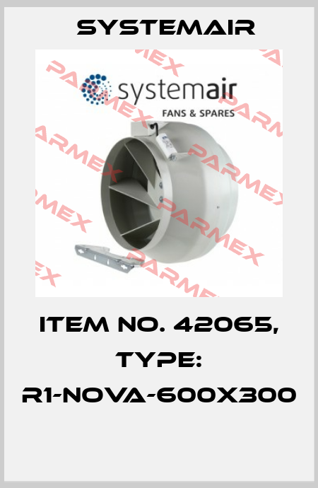 Item No. 42065, Type: R1-NOVA-600x300  Systemair