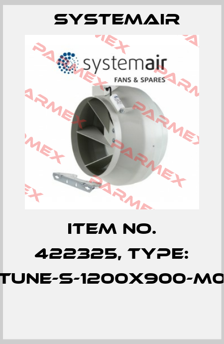 Item No. 422325, Type: TUNE-S-1200x900-M0  Systemair