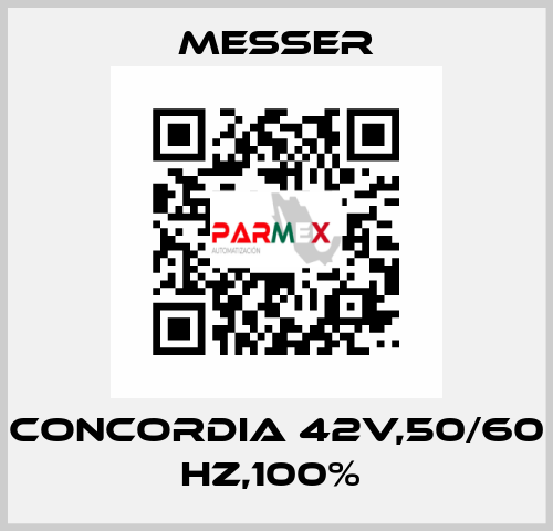 CONCORDIA 42V,50/60 HZ,100%  Messer